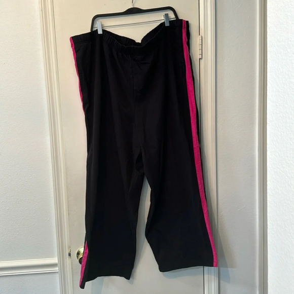 Women Within Pants - Women Within Side Stripe Cotton FrenchTerry Straight Leg Sweatpant Size 4X 34/36